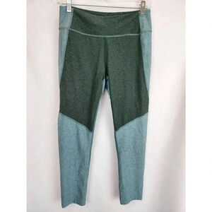 Outdoor Voices Green and Blue Tights Acticewear Size Medium.